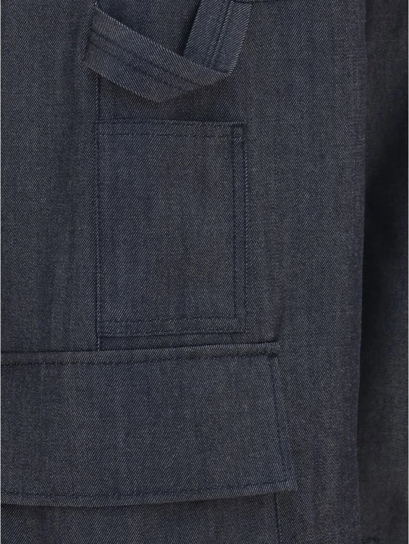 Balenciaga Trousers Dark Navy