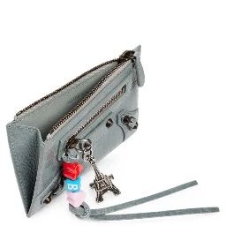 Balenciaga Wallets Blue grey