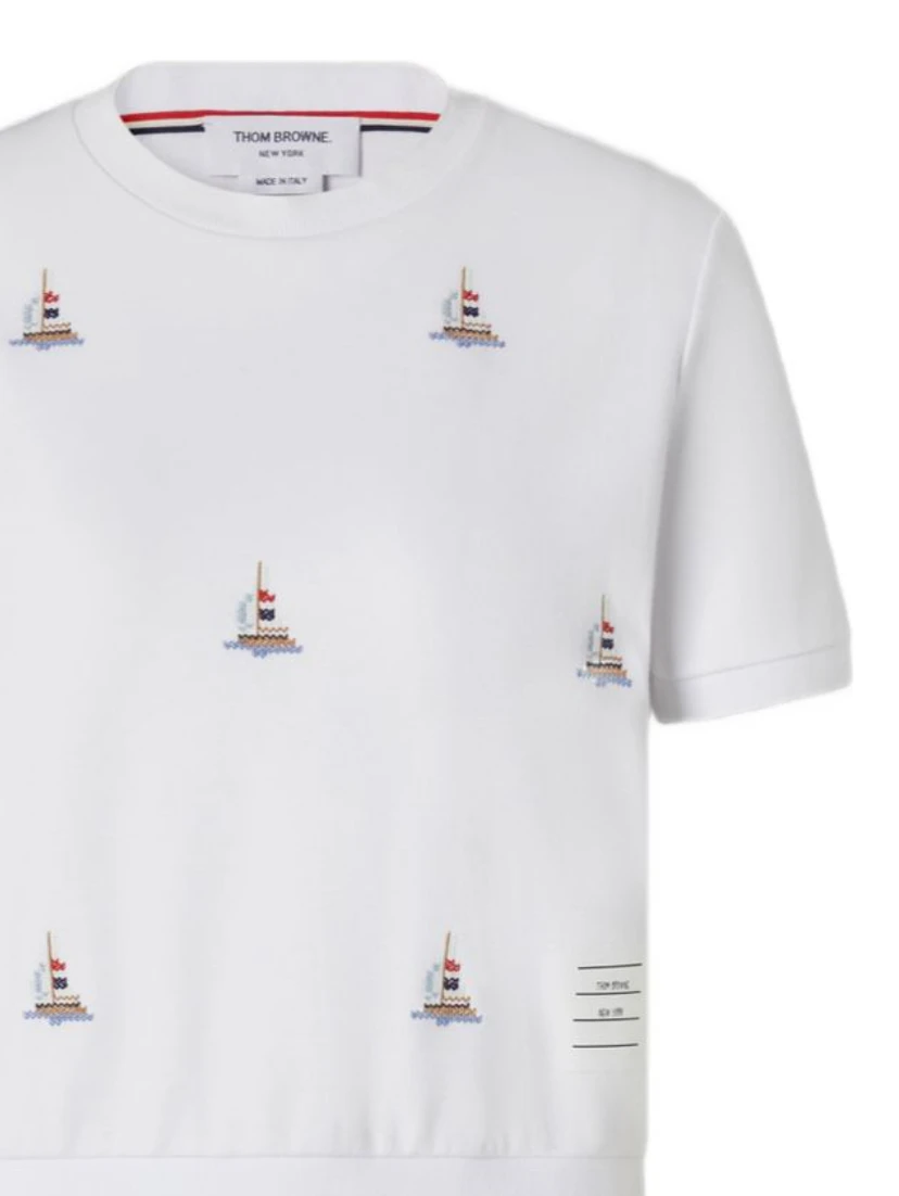 Thom Browne T-shirts and Polos White