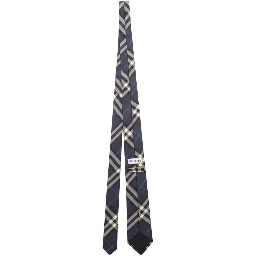 Burberry Ties Navy Blue Check
