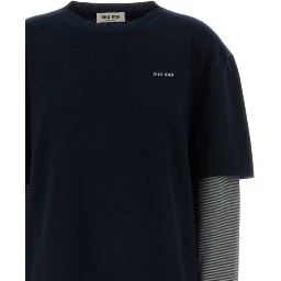 Miu Miu Sweaters Blue/Anthracite