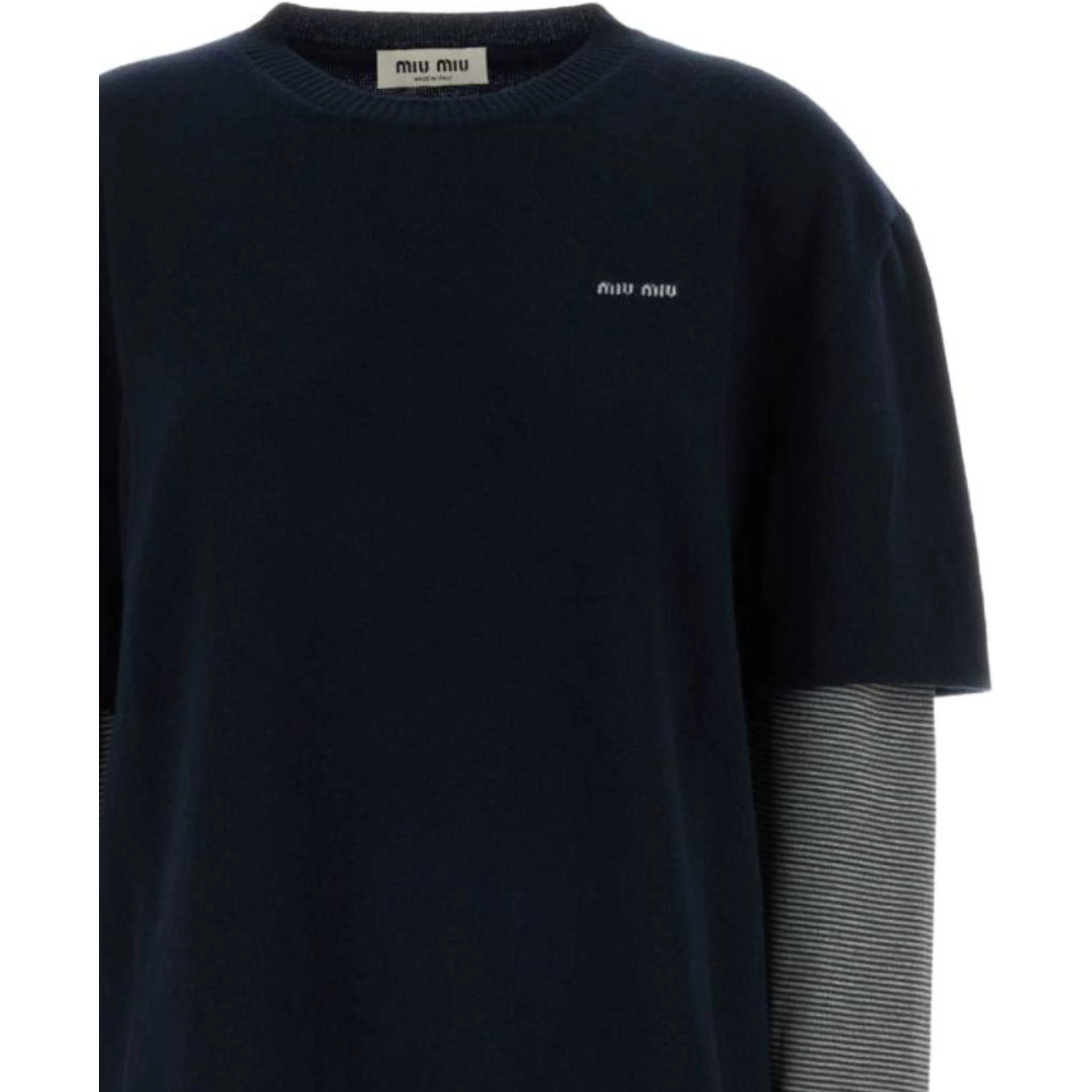 Miu Miu Sweaters Blue/Anthracite