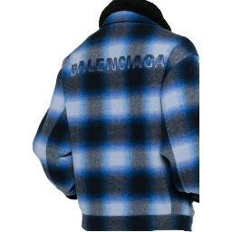 Balenciaga Jackets Blue/Black