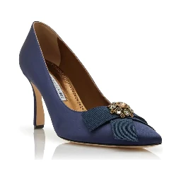 Manolo Blahnik With Heel Navy