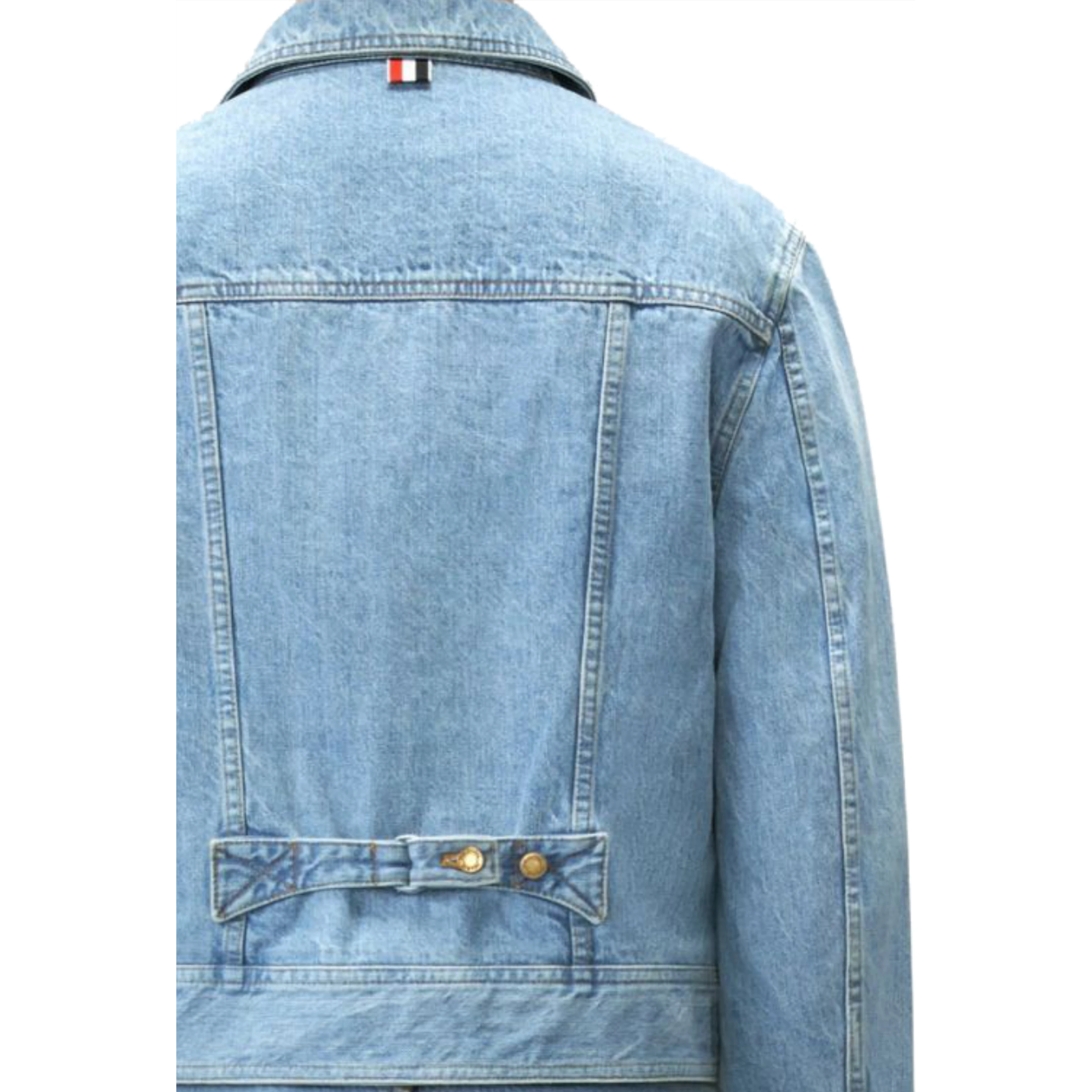 Thom Browne Jackets Light Blue