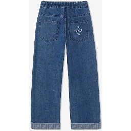 FENDI KIDS Trousers Dark Blue