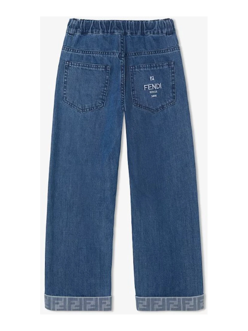 FENDI KIDS Trousers Dark Blue