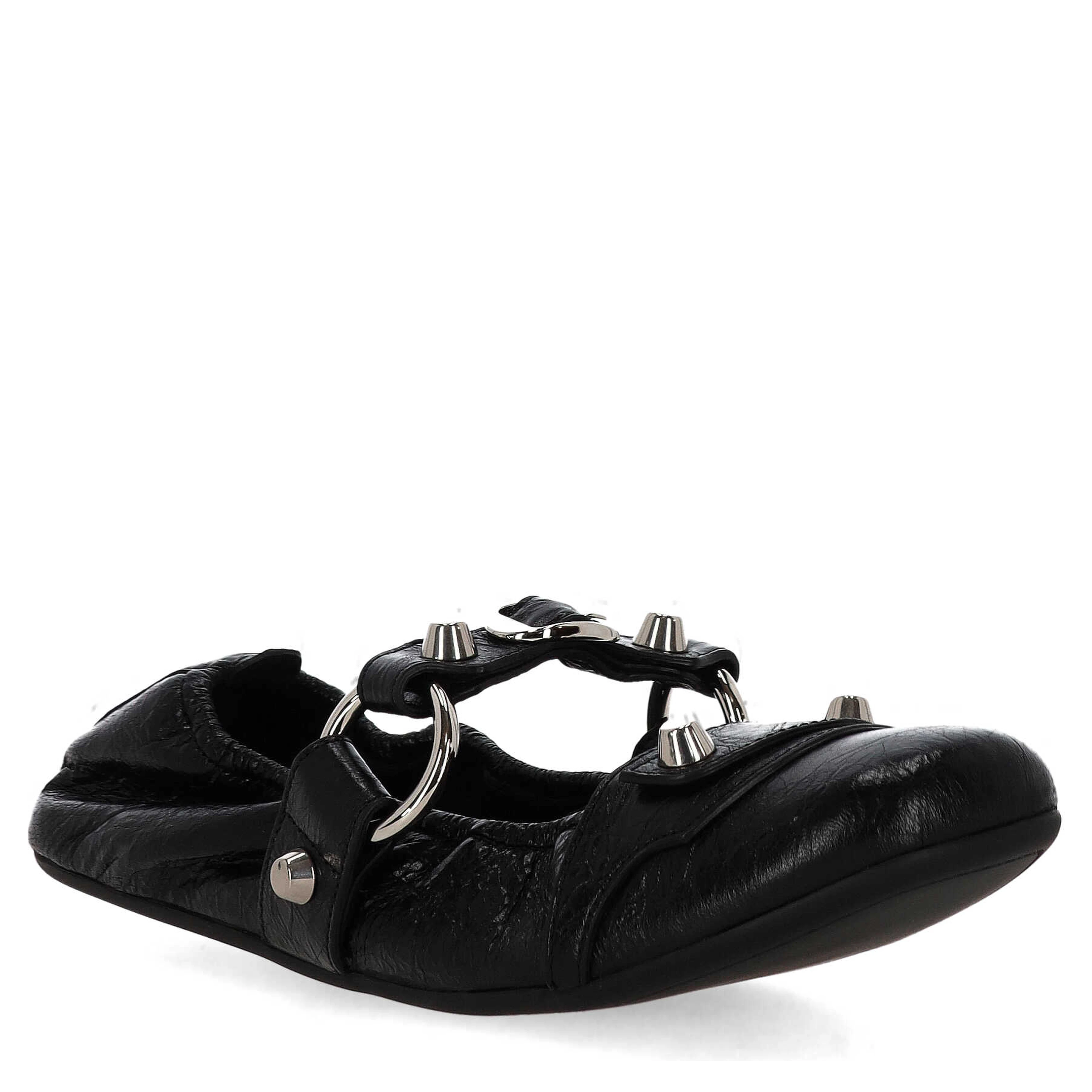 Balenciaga Flat shoes Black/Silver