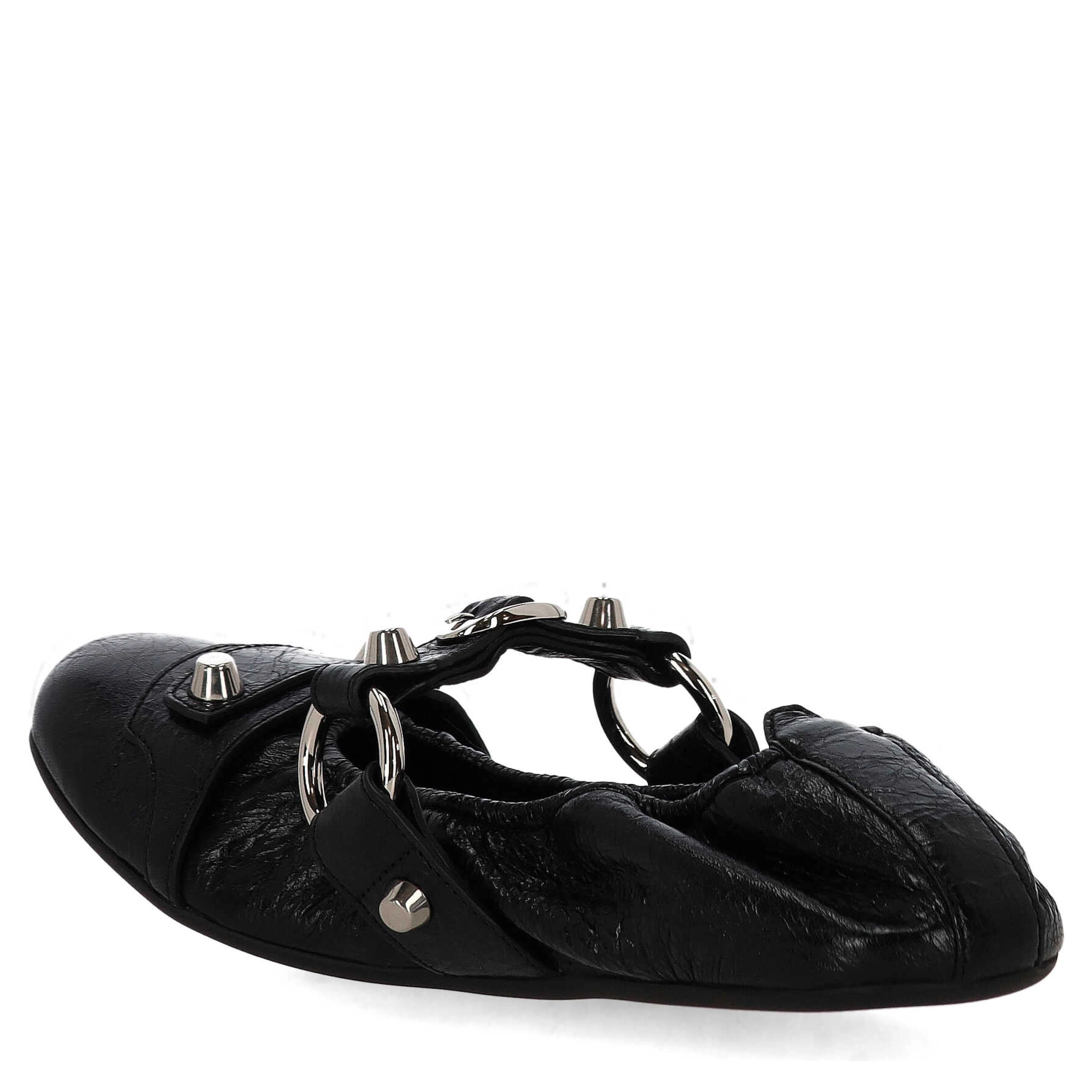Balenciaga Flat shoes Black/Silver