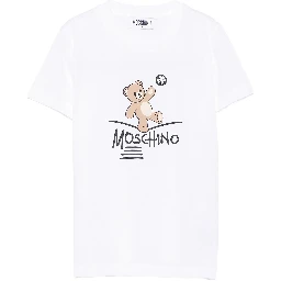 Moschino T-shirts and Polos Off White