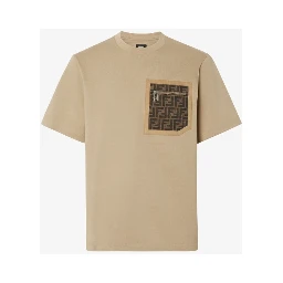 Fendi T-shirts and Polos Beige