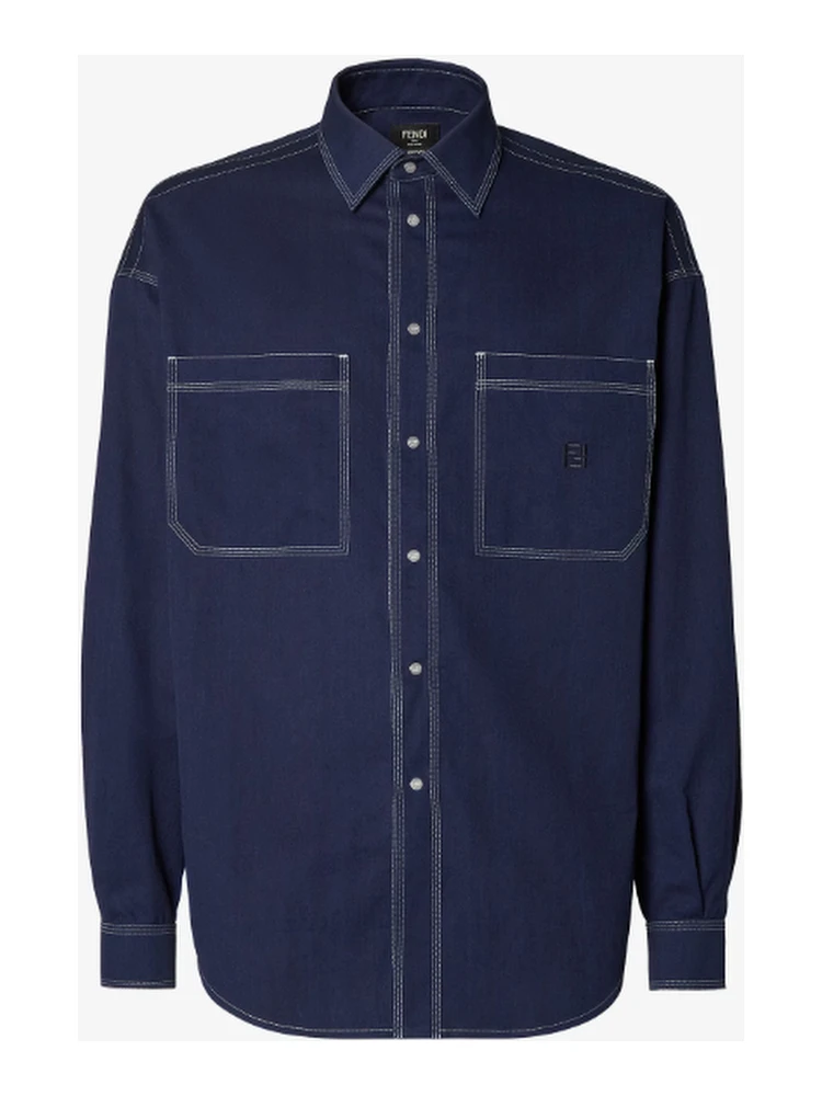 Fendi Shirts Blue