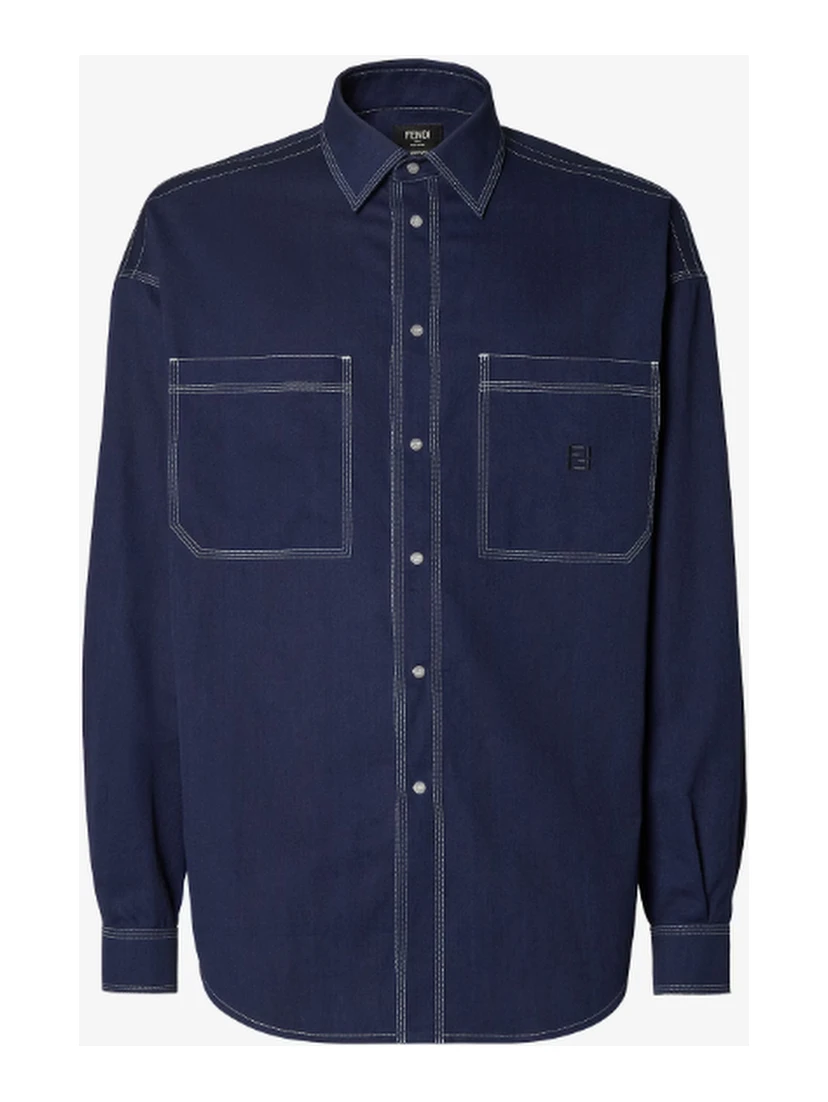Fendi Shirts Blue