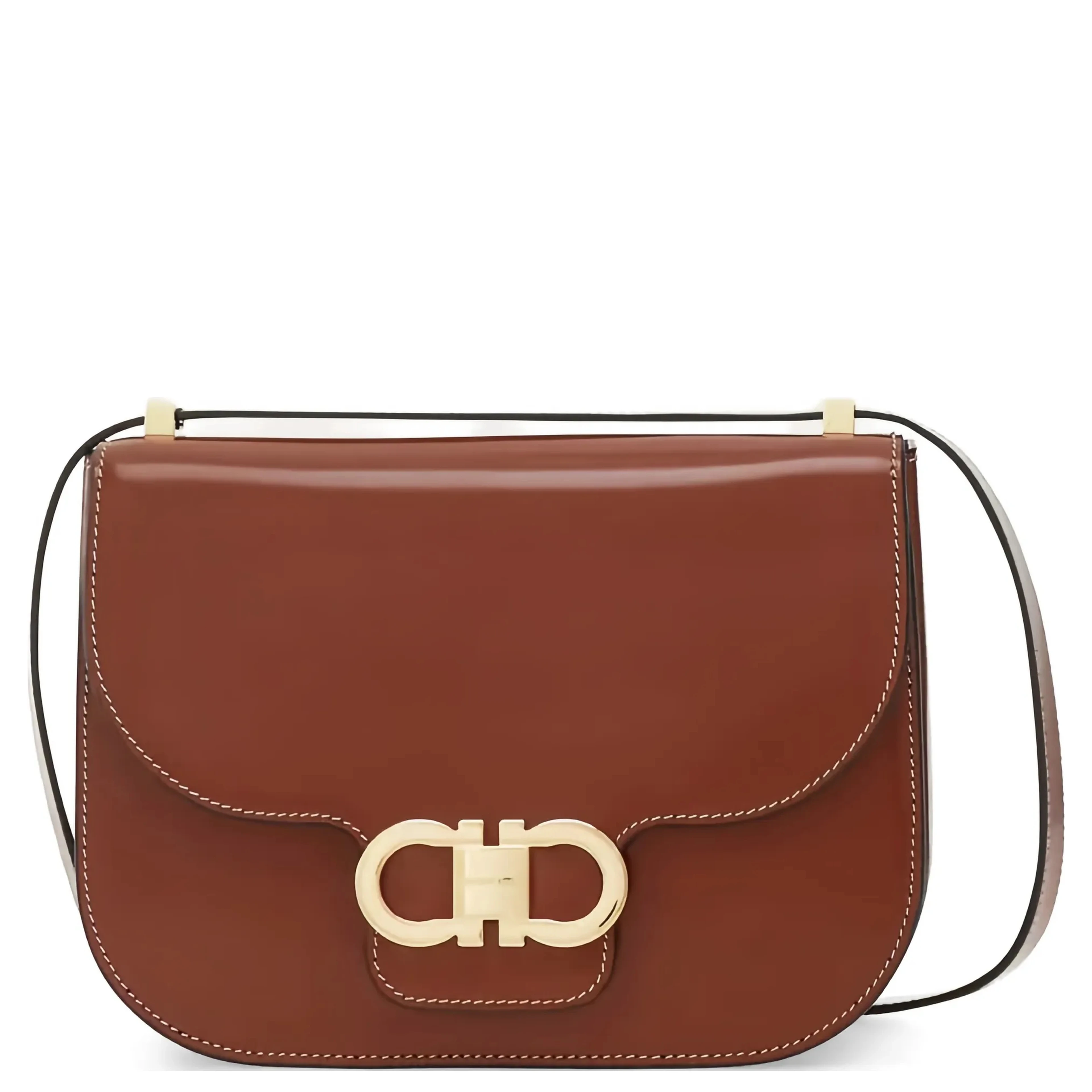 Ferragamo Bags.. Dark Cognac