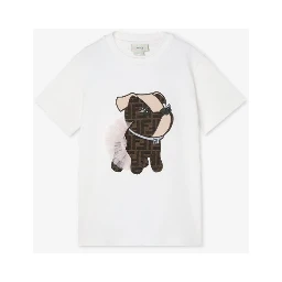 FENDI KIDS T-shirts and Polos Chalk