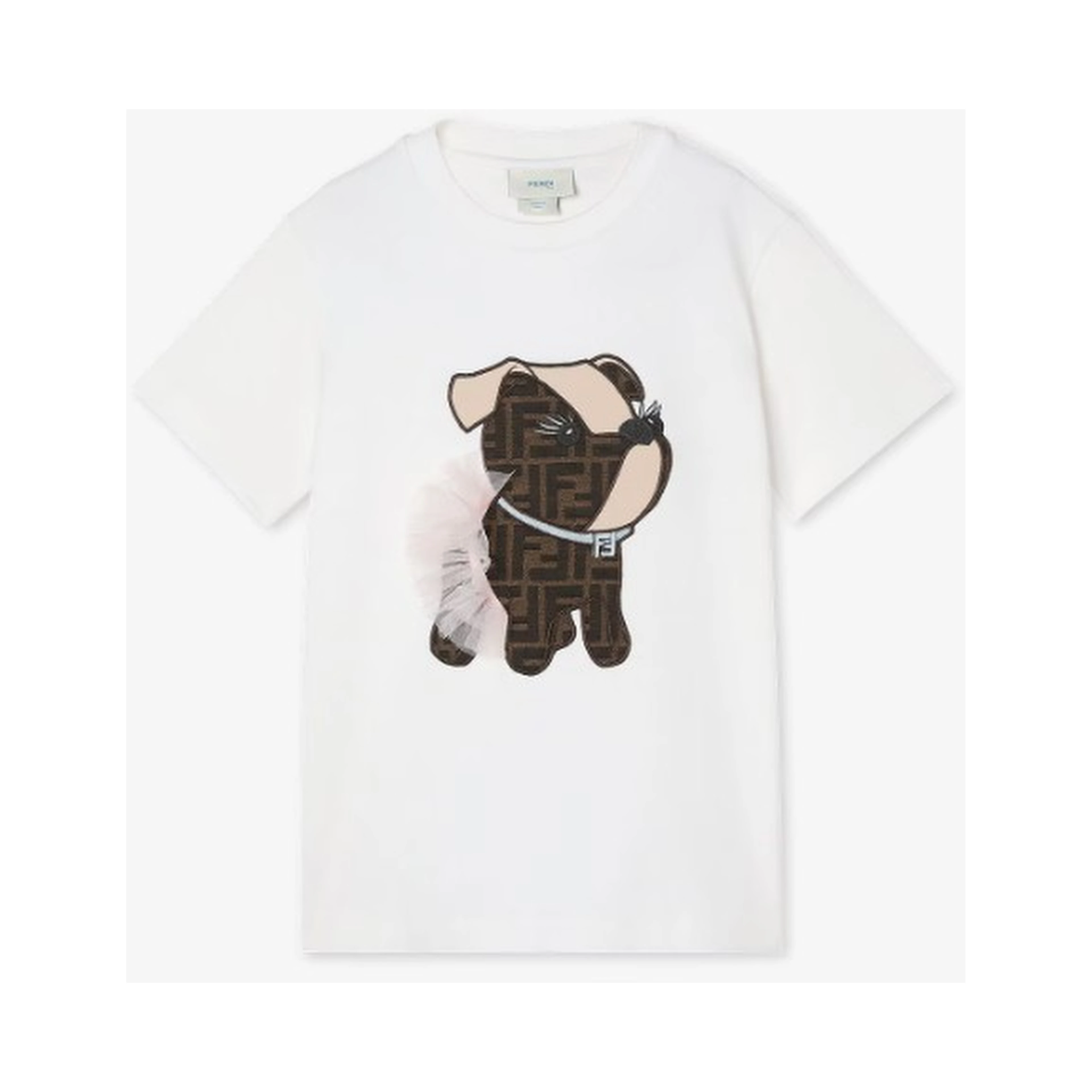 FENDI KIDS T-shirts and Polos Chalk