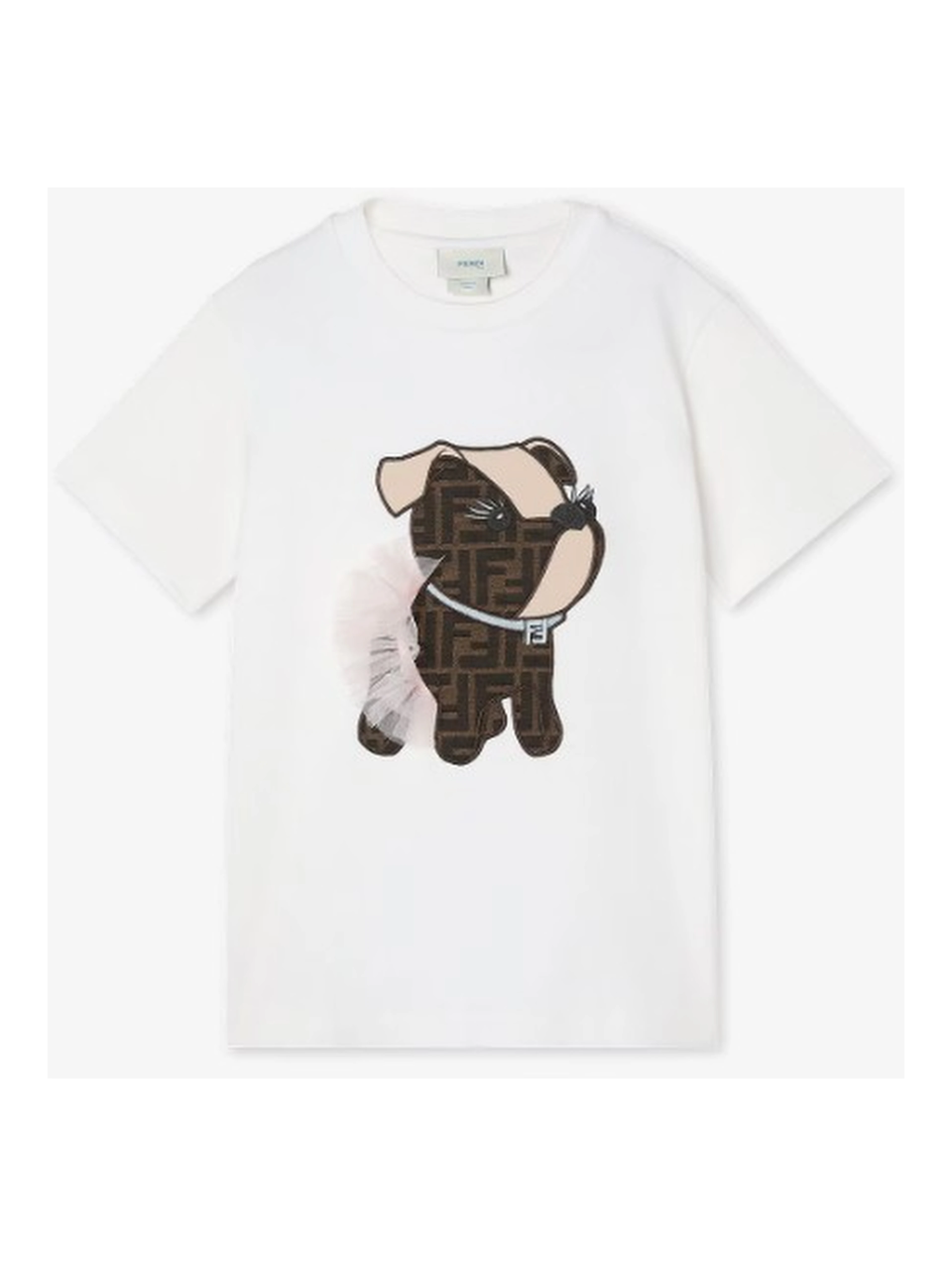 FENDI KIDS T-shirts and Polos Chalk