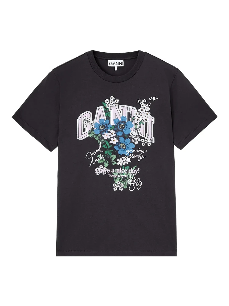 GANNI T-shirts and Polos Phantom