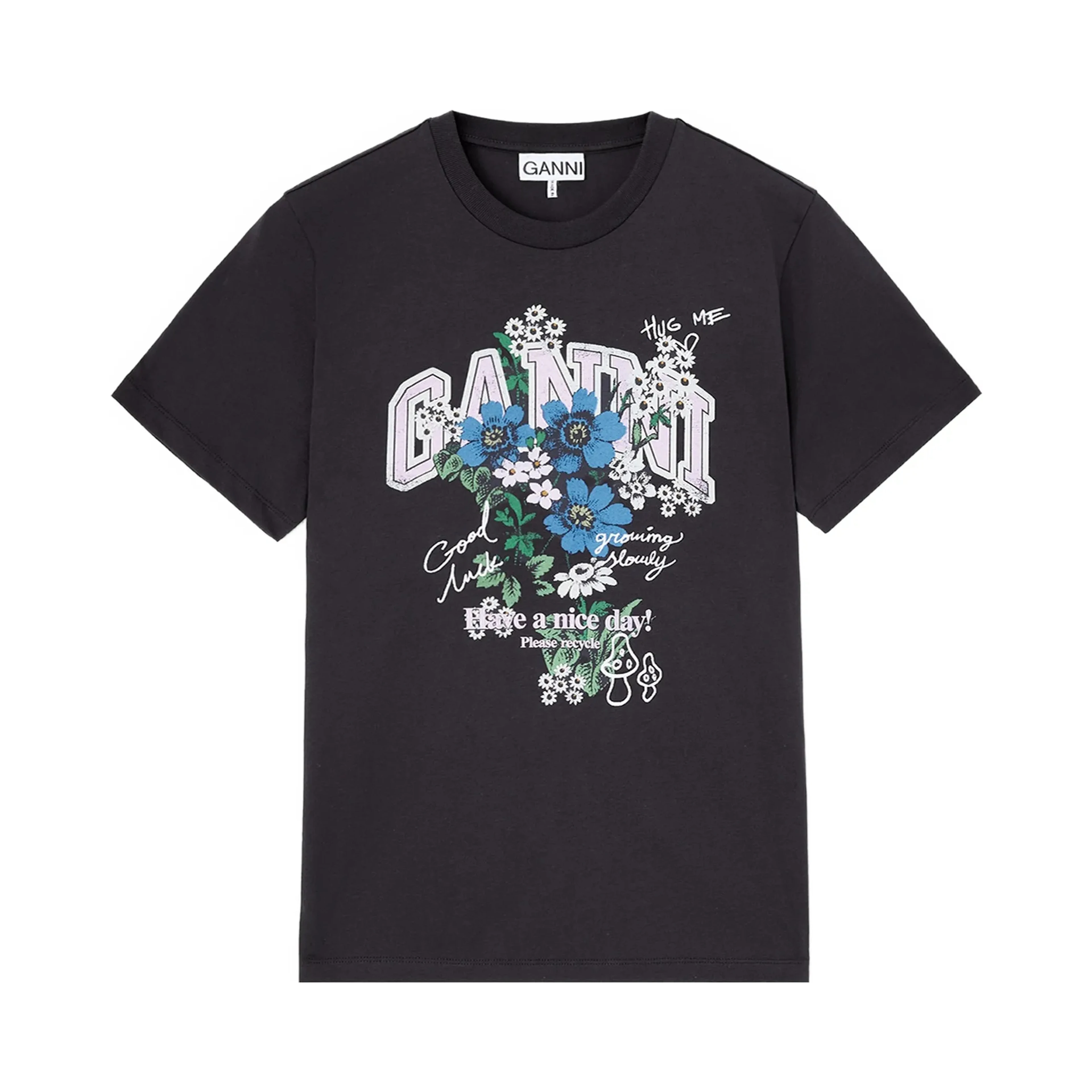 GANNI T-shirts and Polos Phantom