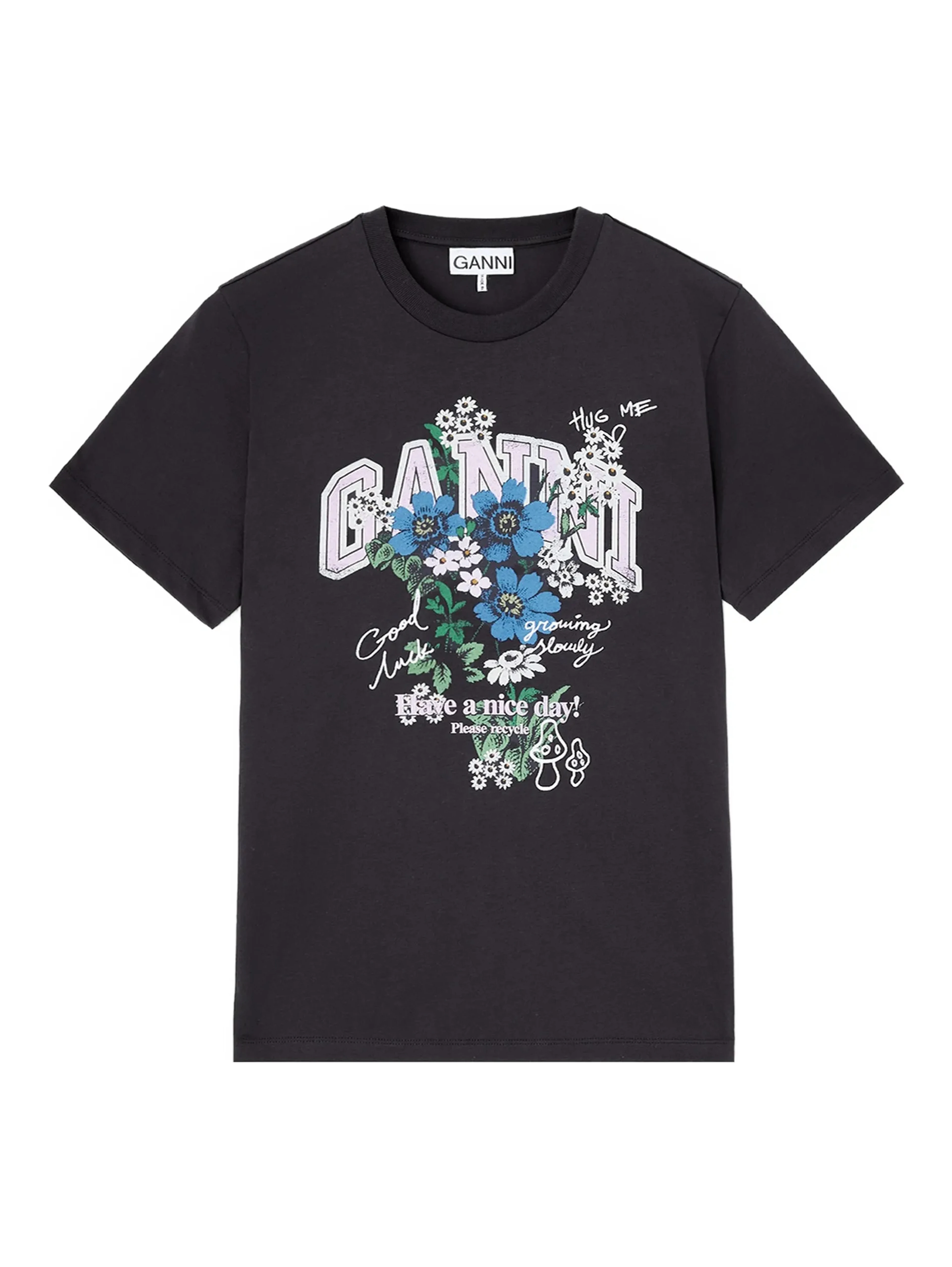 GANNI T-shirts and Polos Phantom