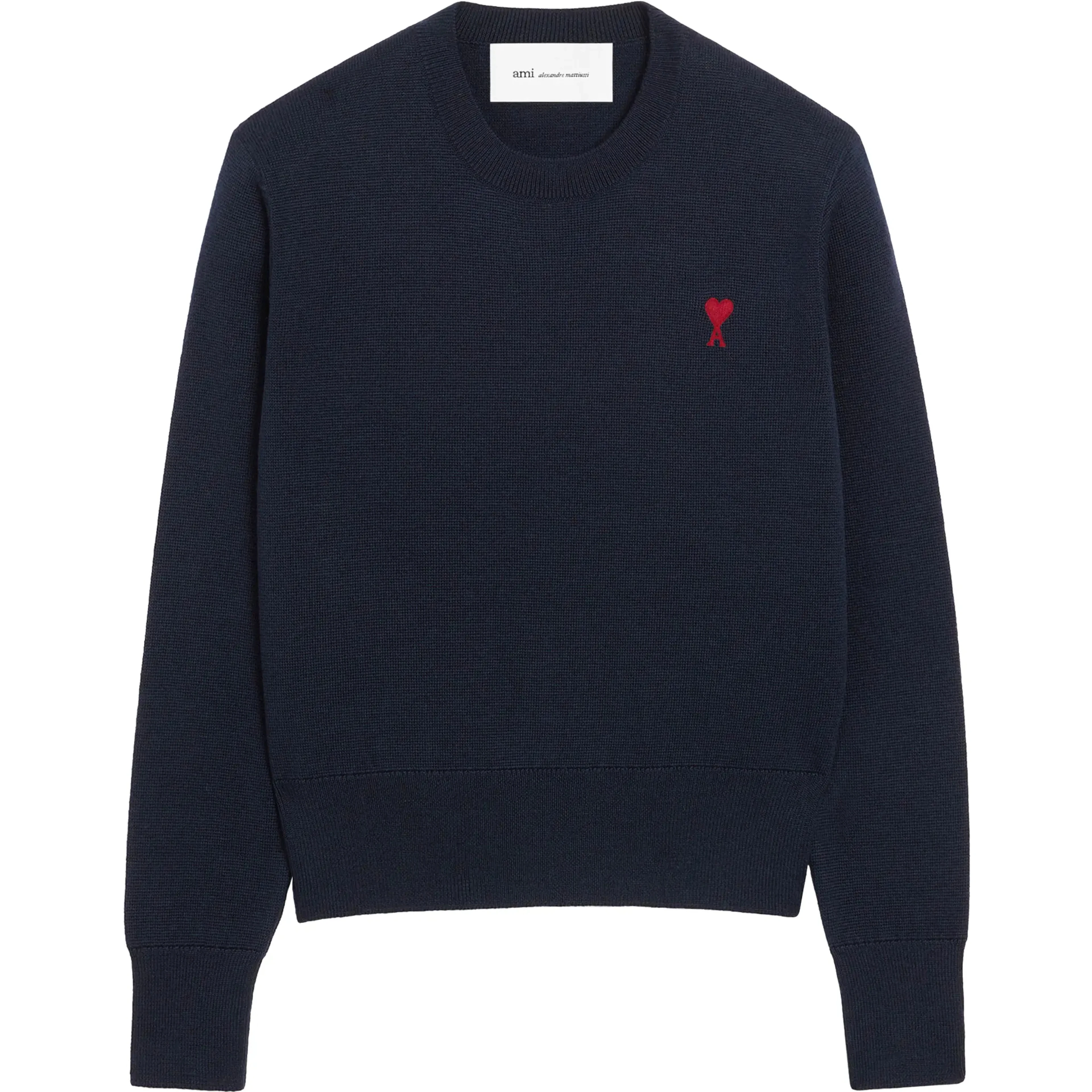 Ami Sweaters Navy Blue/ Red