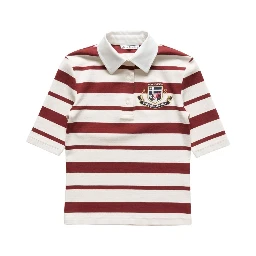 Acne T-shirts and Polos Red/ecru