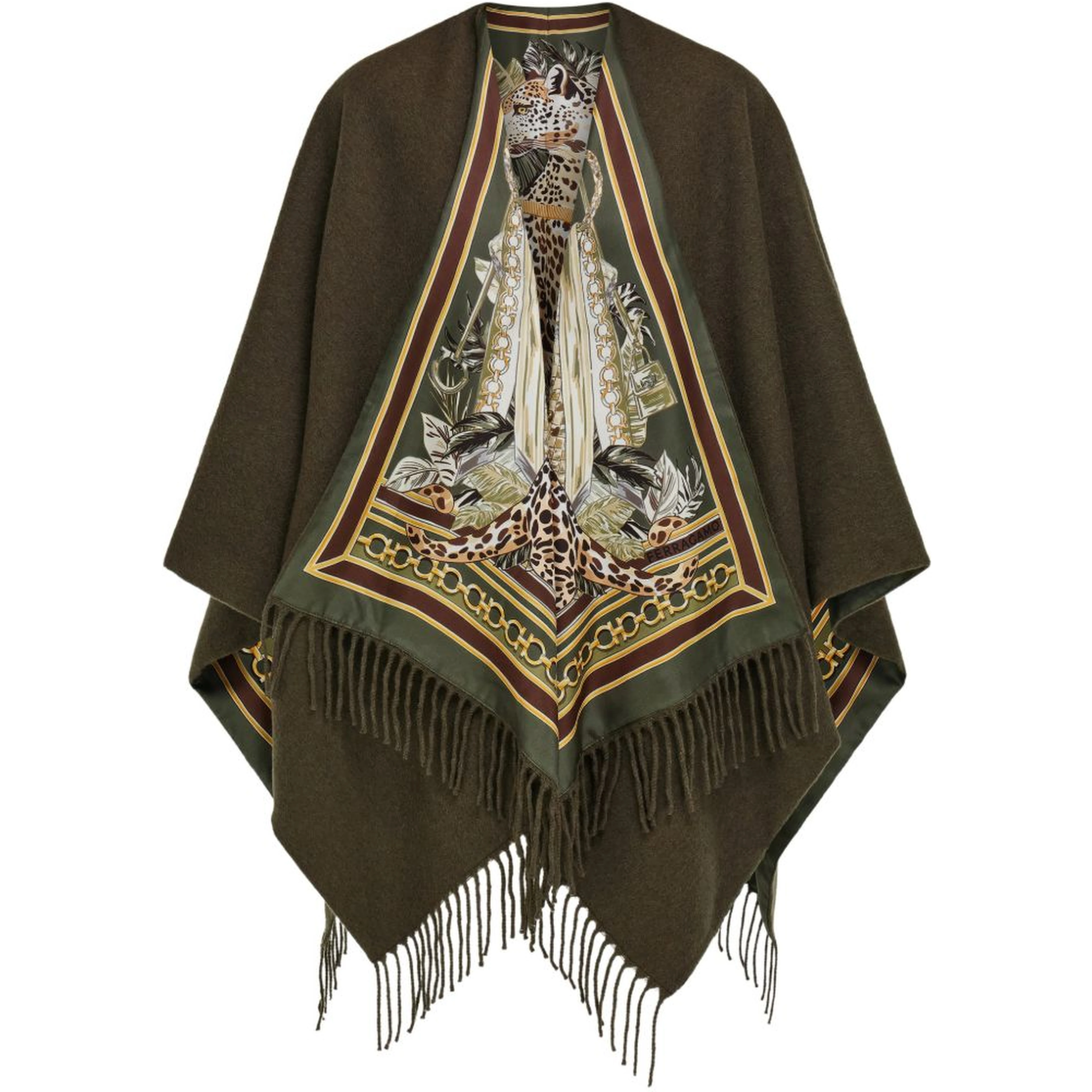 Ferragamo Coats Olive