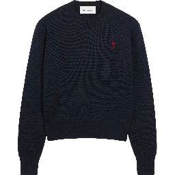 Ami Sweaters Navy Blue/ Red