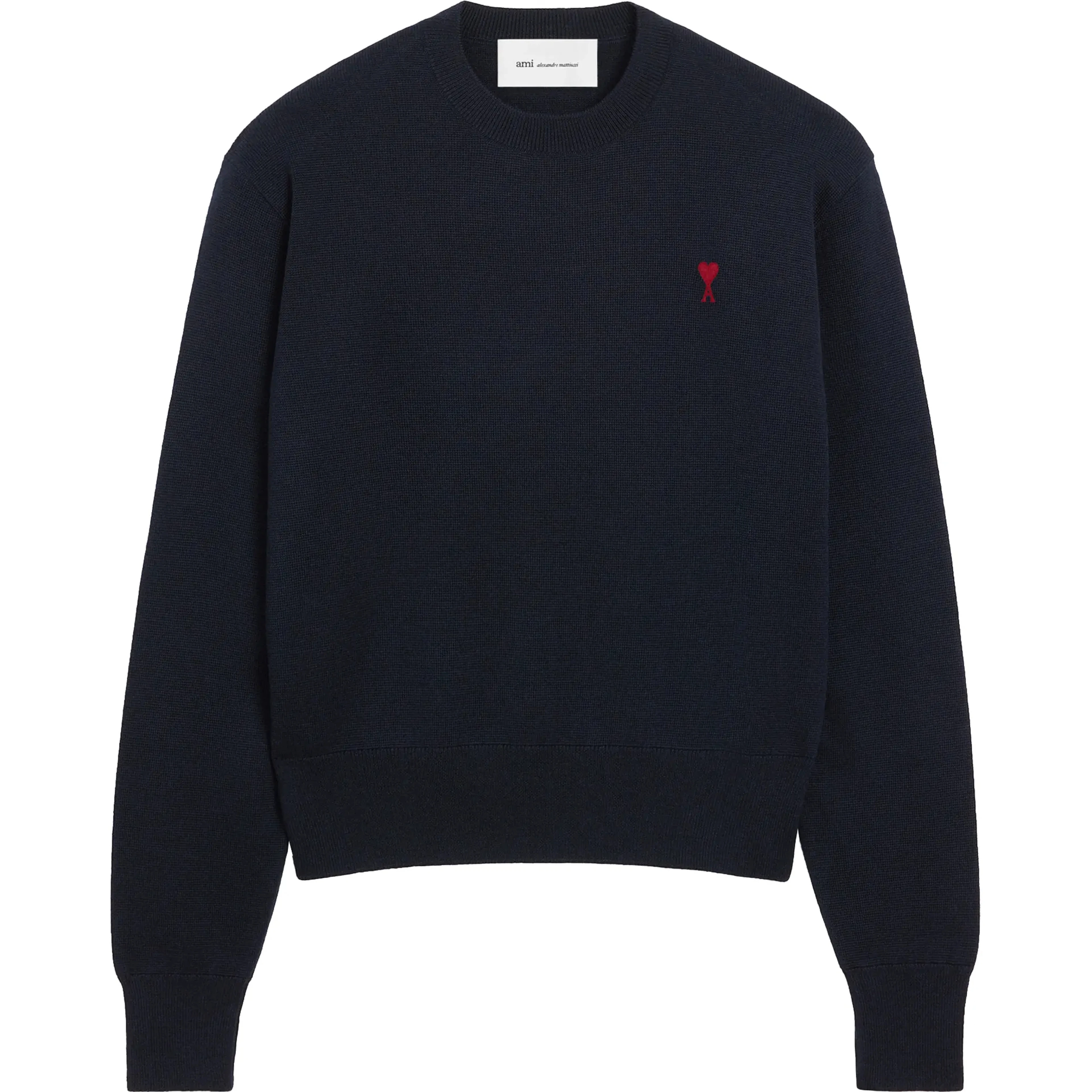 Ami Sweaters Navy Blue/ Red