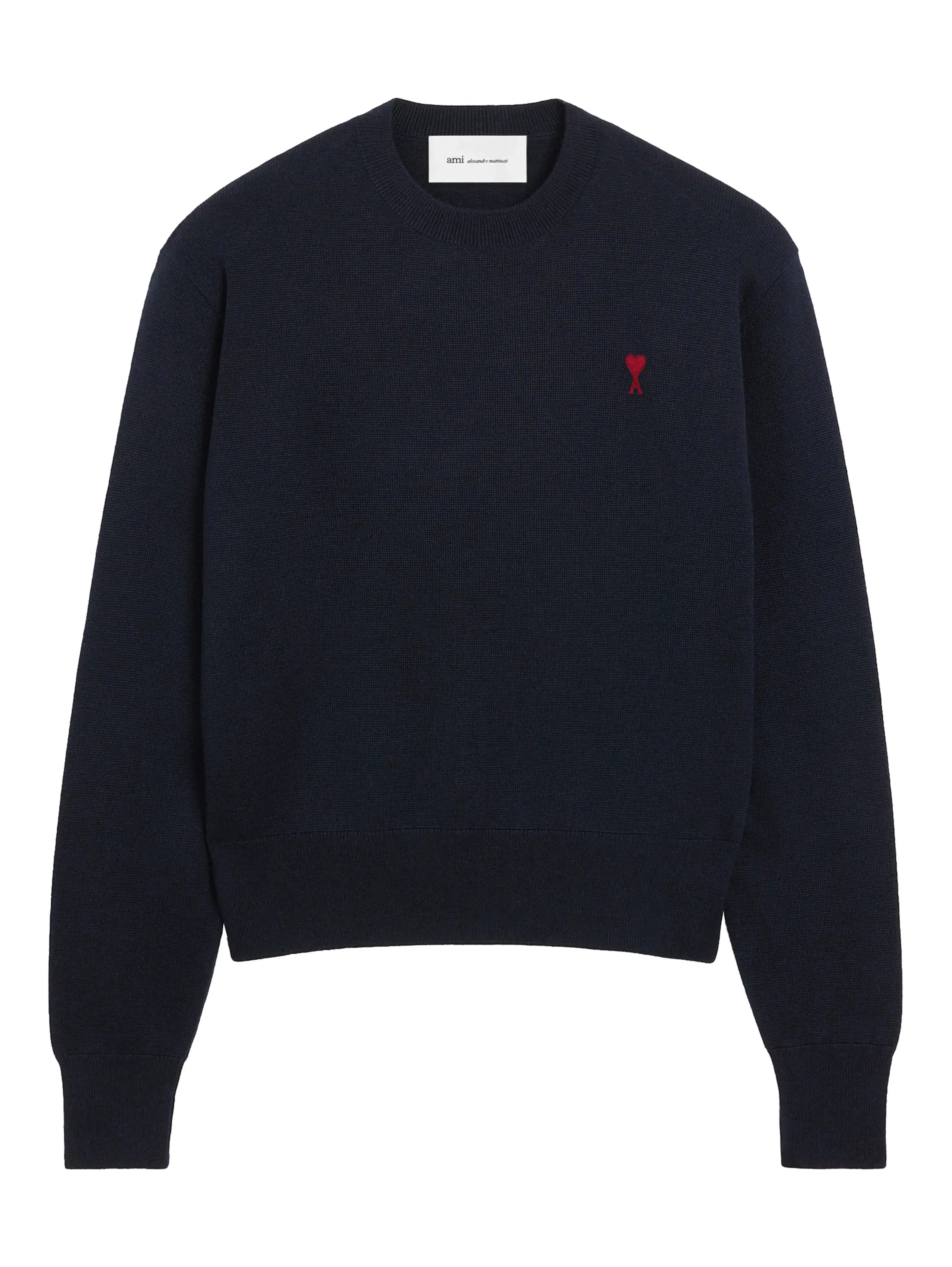 Ami Sweaters Navy Blue/ Red