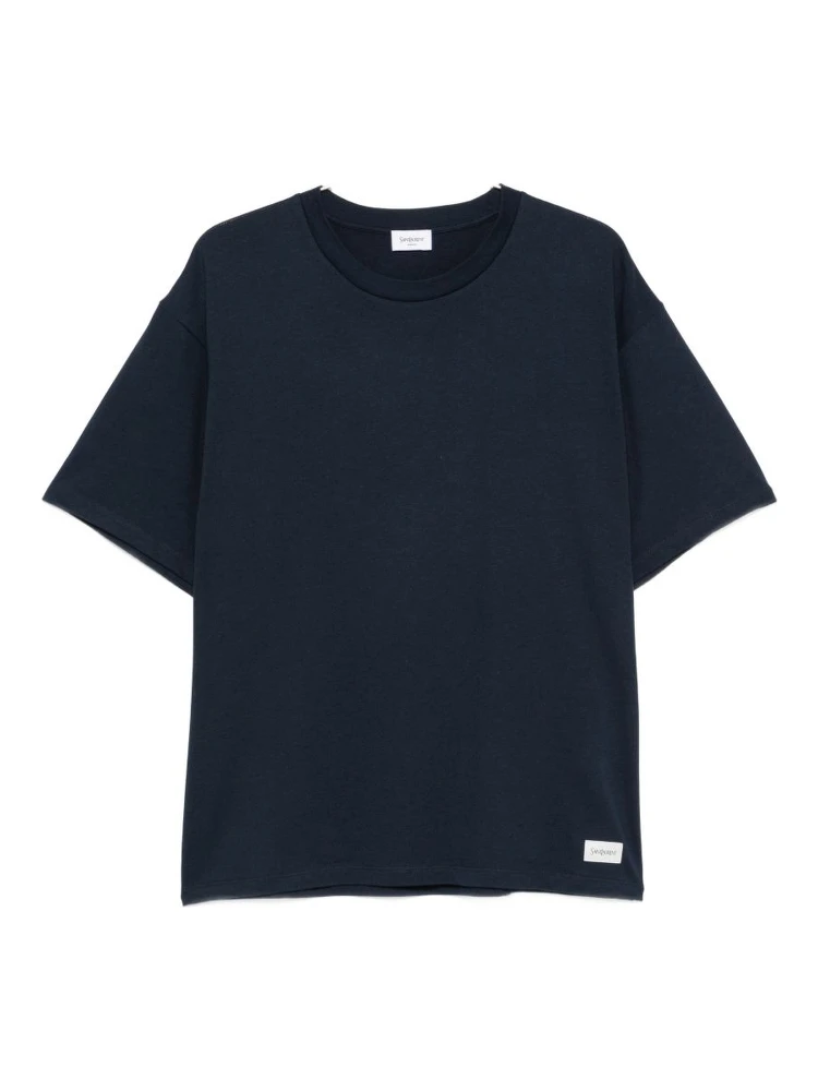 Saint Laurent T-shirts and Polos Navy