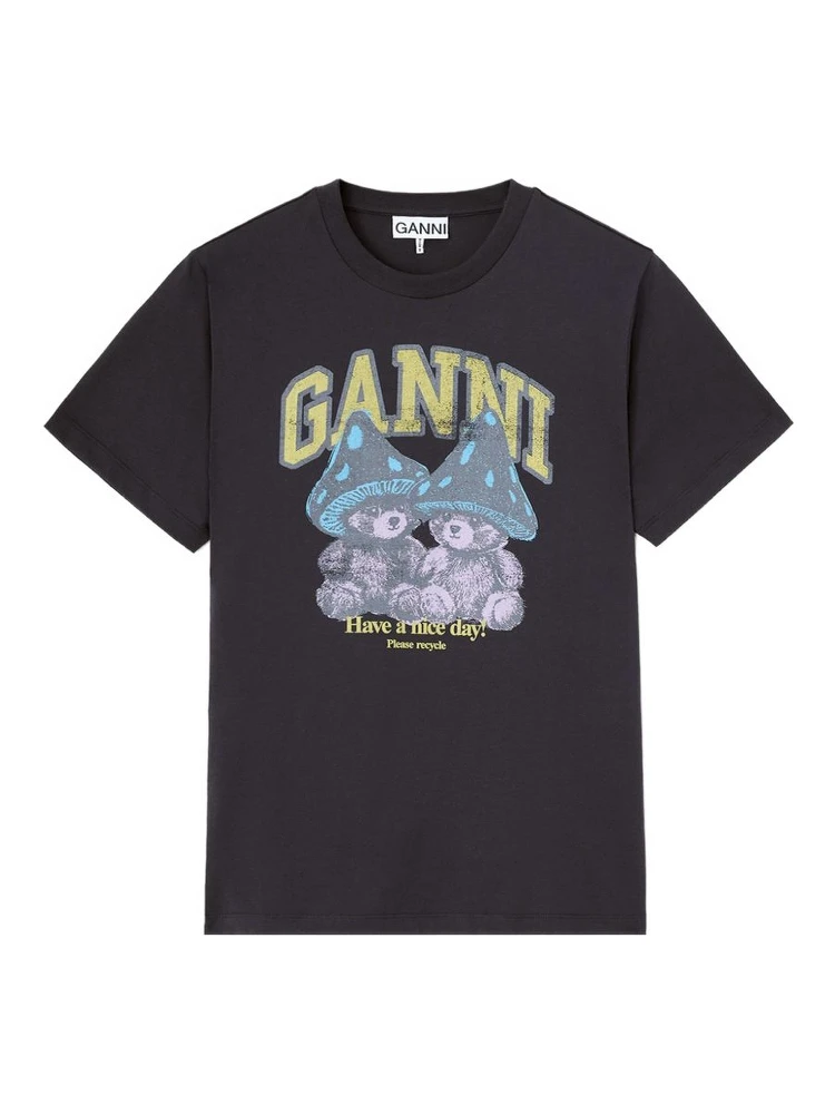 GANNI T-shirts and Polos Phantom