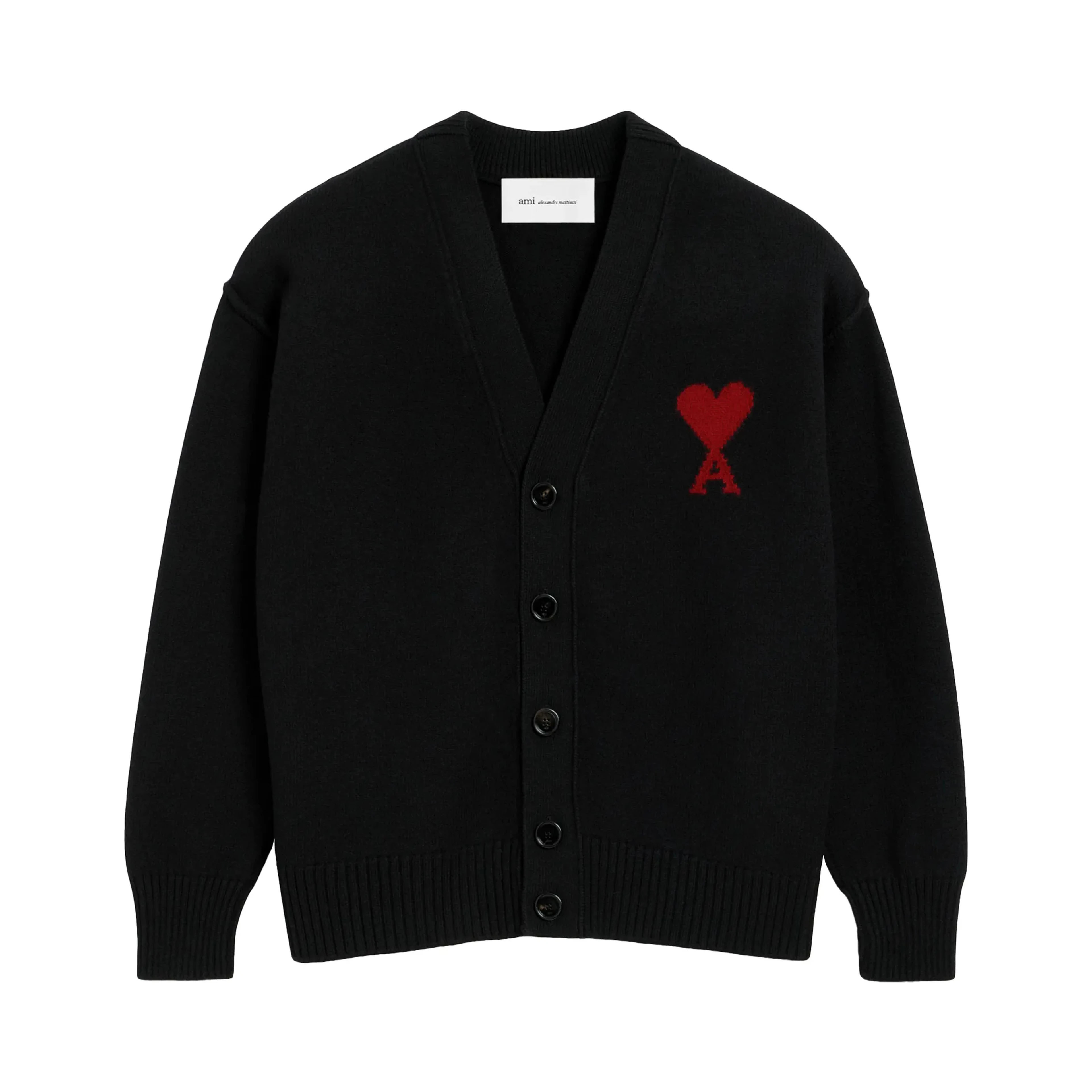 Ami Sweaters Black/red