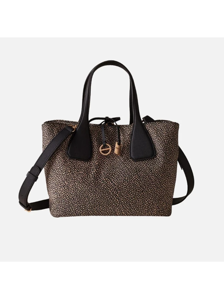 Borbonese Bags.. Natural/Black