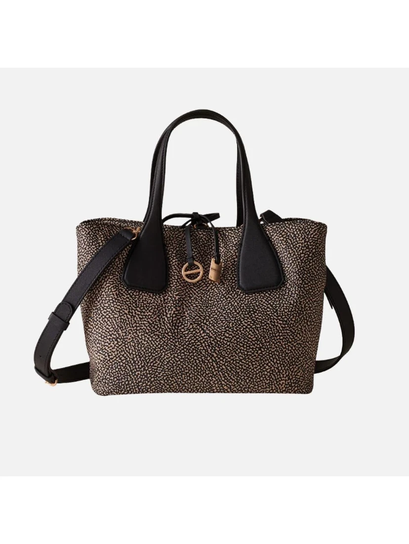 Borbonese Bags.. Natural/Black