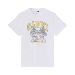 GANNI T-shirts and Polos Bright white