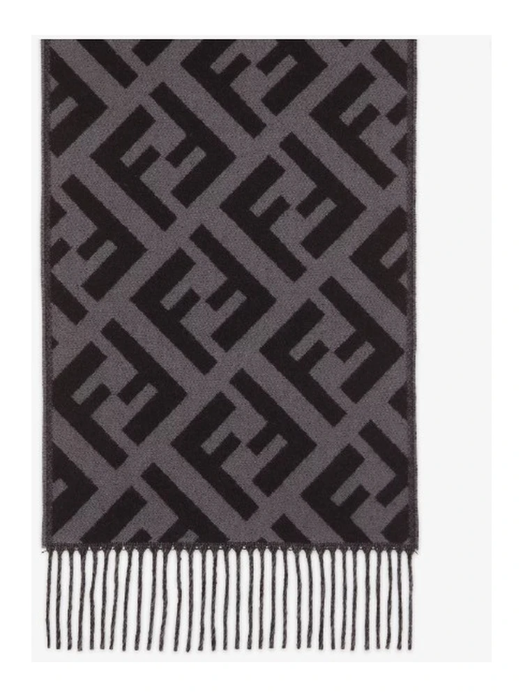 Fendi Scarfs Grey/Black