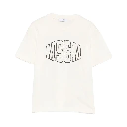 MSGM KIDS T-shirts and Polos Cream