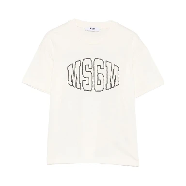 MSGM KIDS T-shirts and Polos Cream