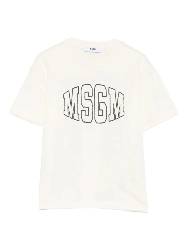MSGM KIDS T-shirts and Polos Cream