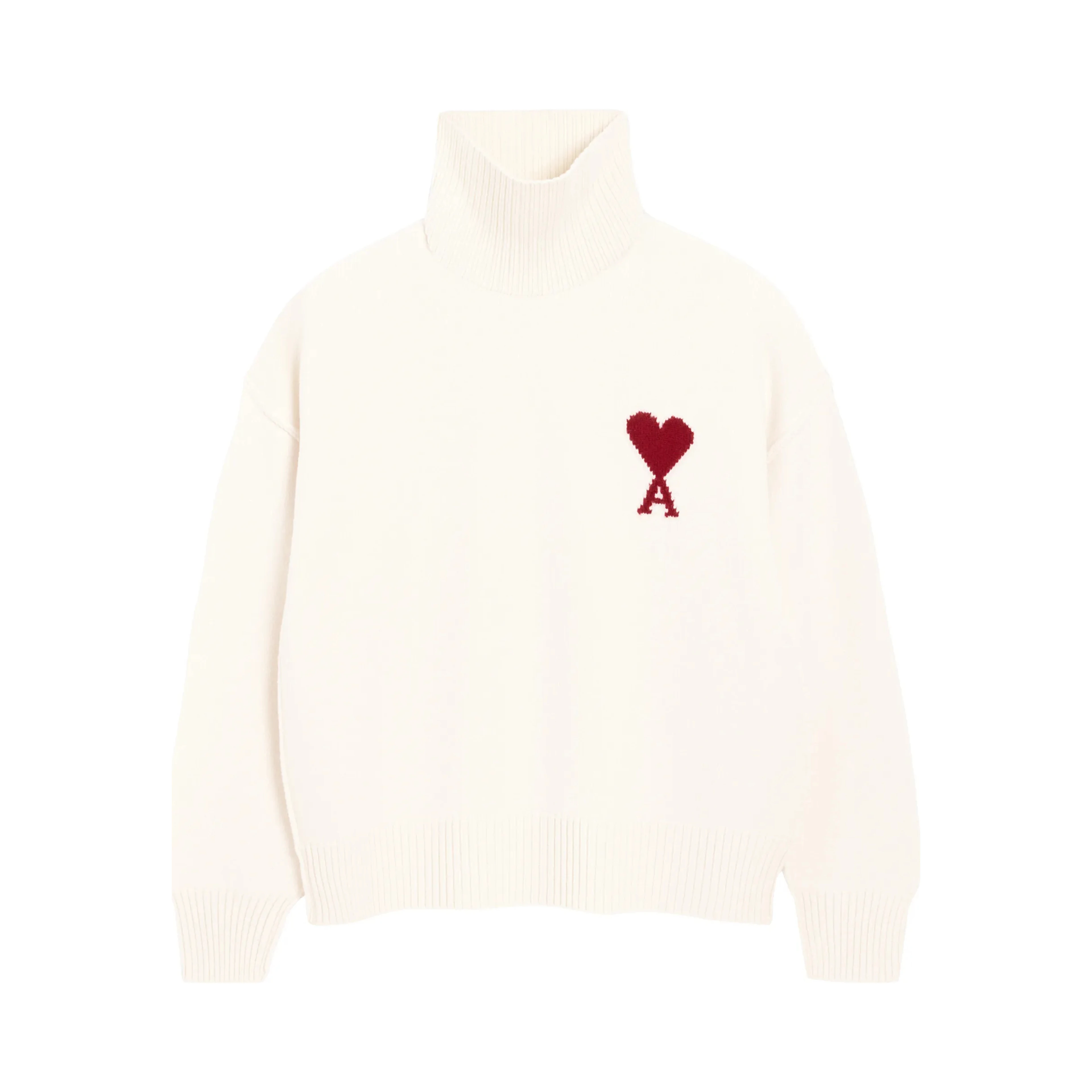 Ami Sweaters Off white/red