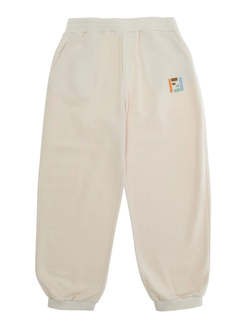 FENDI KIDS Trousers Stone