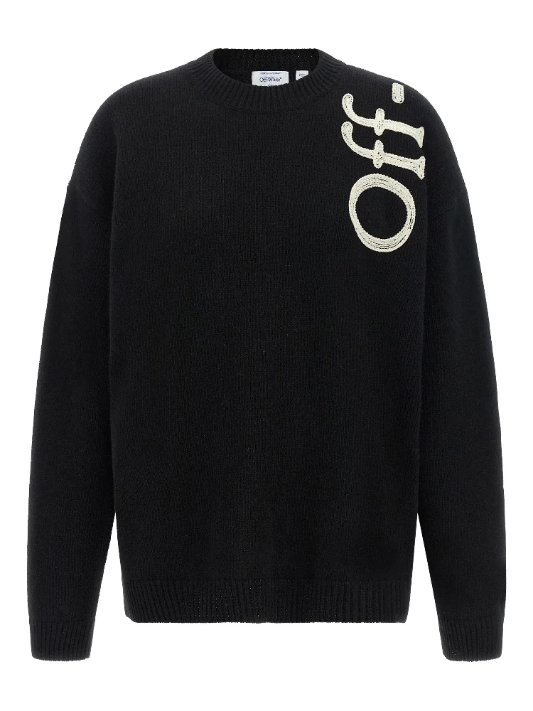 Off White Sweaters Black ivory