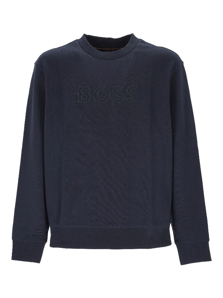 BOSS Sweaters Dark blue