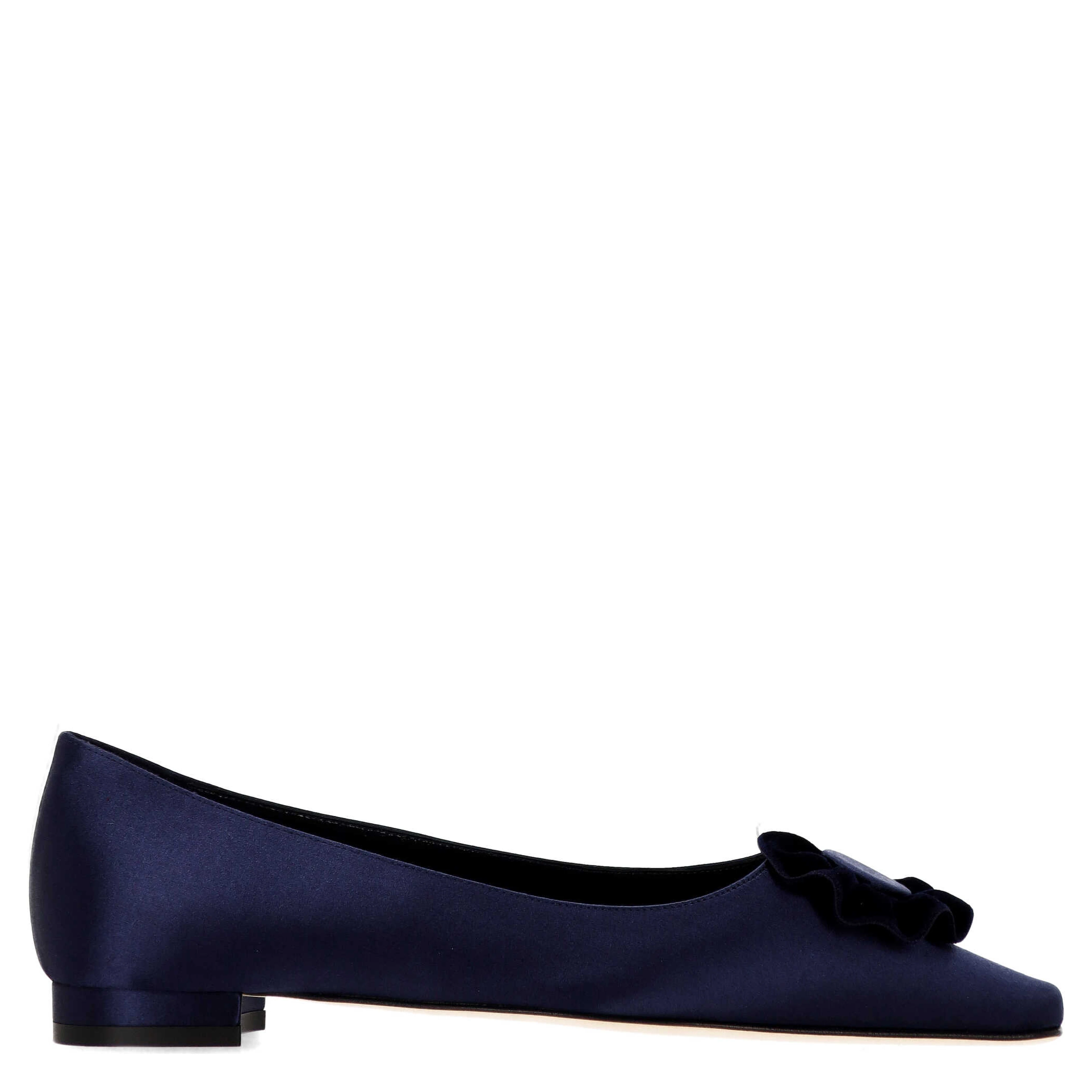 Manolo Blahnik Flat shoes Navy