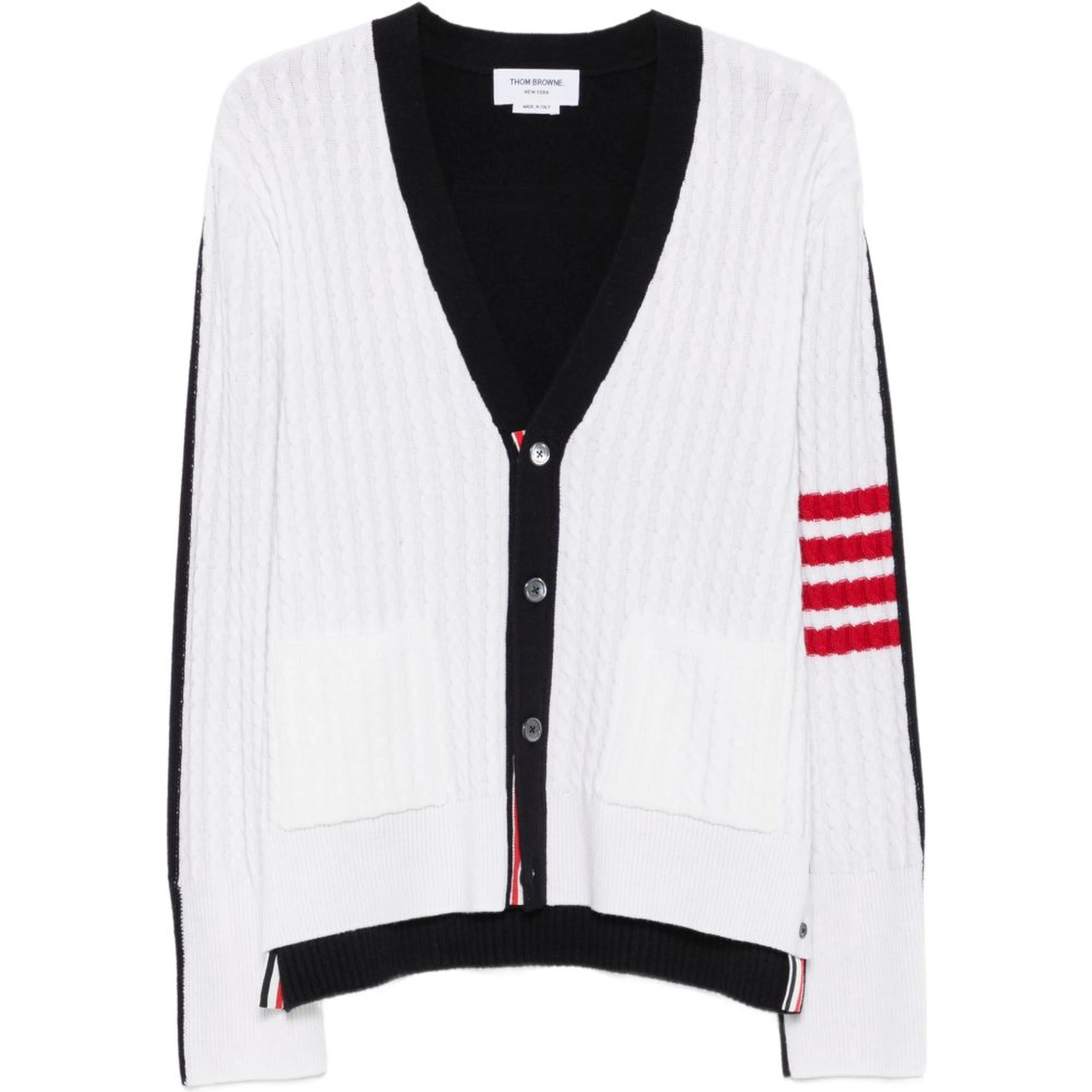 Thom Browne Sweaters Navy Blue/ White