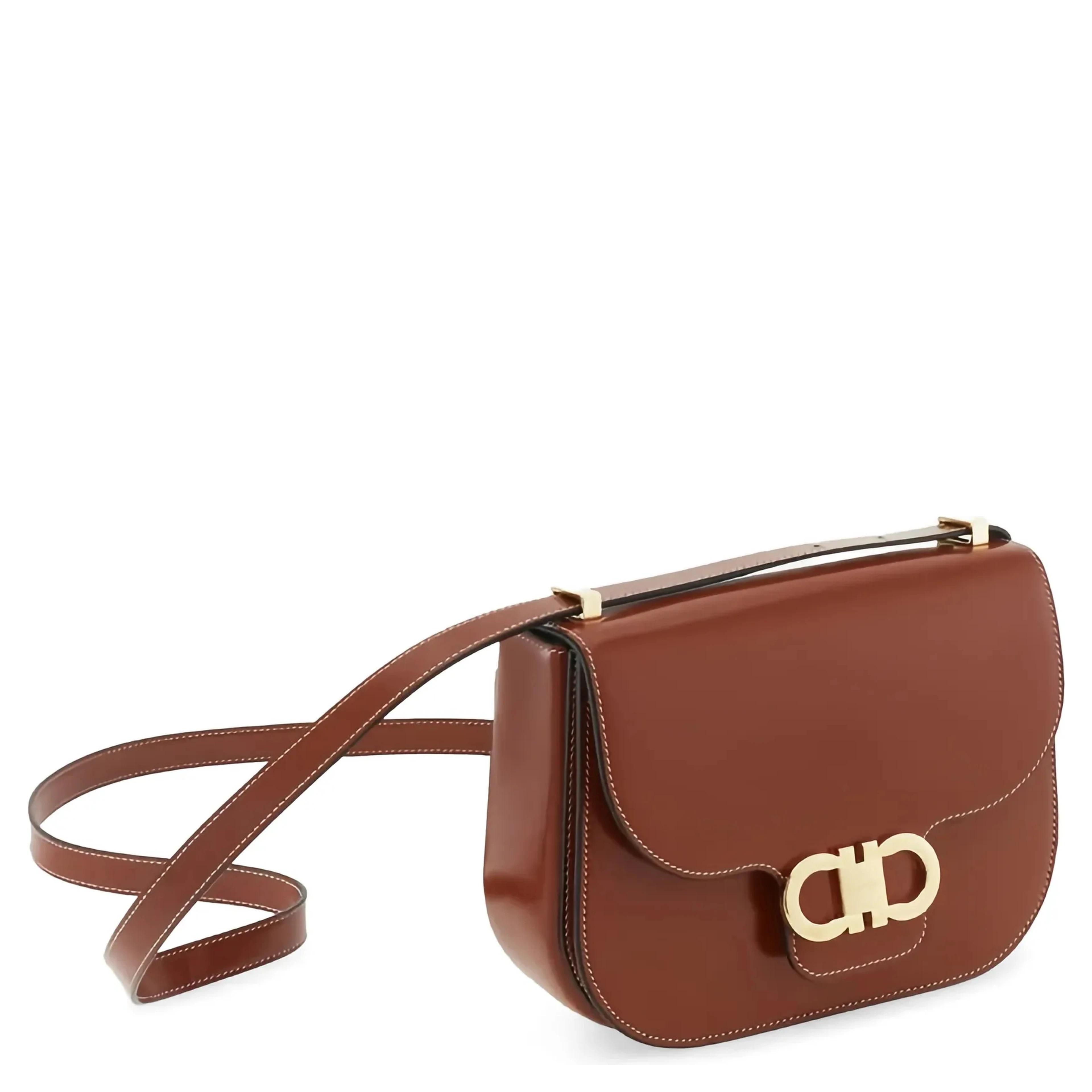 Ferragamo Bags.. Dark Cognac