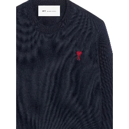 Ami Sweaters Navy Blue/ Red