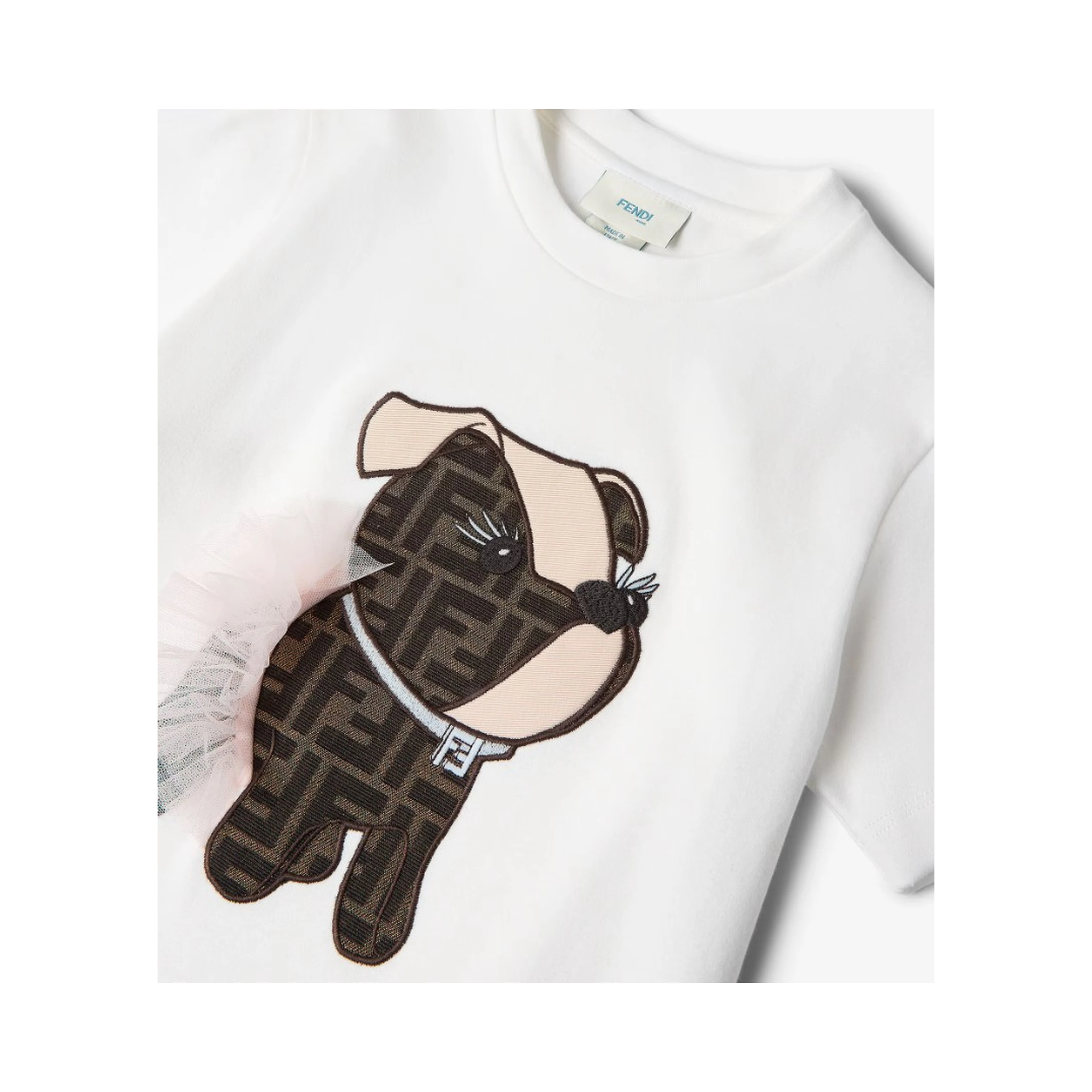 FENDI KIDS T-shirts and Polos Chalk