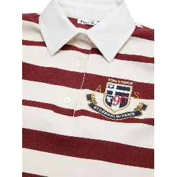 Acne T-shirts and Polos Red/ecru
